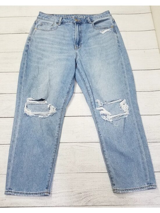 American Eagle Outfitters Denim - American Eagle Distressed Mom Jeans Size 10 X-Short